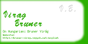 virag bruner business card